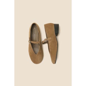 [슈콤마보니][SUECOMMA BONNIE]Daily mary jane flat(brown)(DA1DS25001BRN)