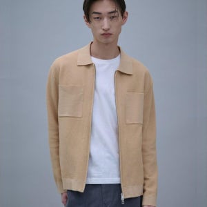 [시프트지] Zipup Cardigan  Beige GS515AC01A