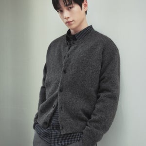 [드로우핏] 어베인 울 크롭 니트 가디건 [MELANGE GREY] DFKN5102MGY