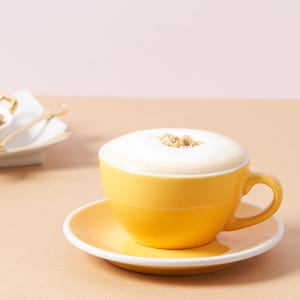 러브라믹스 커피잔 카푸 에그 허니옐로우 180ml 6인조