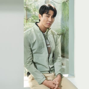 남성 립 조직 블루종 점퍼(X2WJU1112MT)