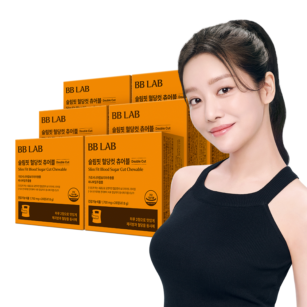 [뉴트리원] <b>비비랩 슬림핏</b> 혈당컷 츄어블 6박스 12주분 정