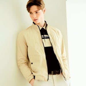 남성 립 조직 블루종 점퍼(X2WJU1112BE)