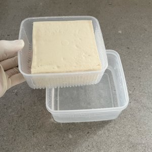 나카야 1.1리터 두부 보관 과일 야채 채소 밀폐 채반 채망 용기