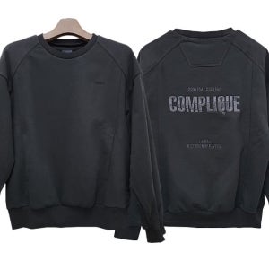 준지 백 시즌 자수 로고 맨투맨 블랙 1120828 JC3841P025 더팩토리 23FW