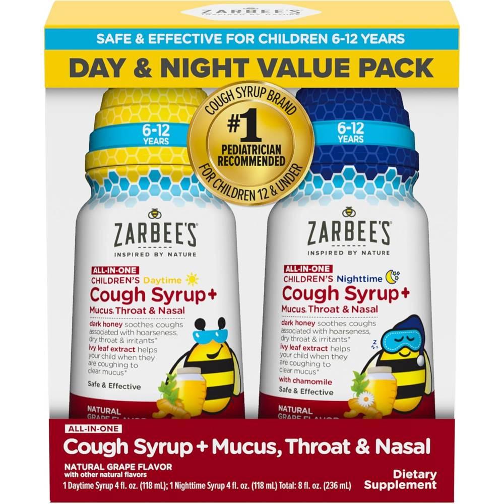 자비스 어린이 올인원 <b>코프</b> 시럽 데이<b>타임</b> <b>앤</b> <b>나이트타임</b> Zarbees Cough Syrup  1세트  236ml