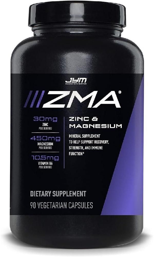 ZMA <b>JYM</b>  아연 마그네슘 보충제 - 및 <b>비타민 B6</b> YM 사이언스 베지 캡슐 90정