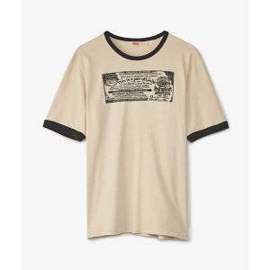 리바이스 1970s 미션 D 링거 티셔츠 베이지 A4398 0001 BEIGE 남성