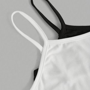 DP111933 2pcs 세트, 단색, 레이어링에 적합한 조절 가능한 스트랩.