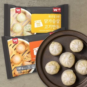 [외갓집] 닭가슴살 고기만두 X 5팩+닭가슴살 김치만두 X 5팩