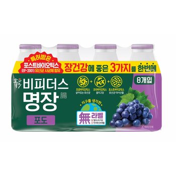 동원에프앤비 소와나무 <b>비피더스</b> 명장 포도 125ml, 16개
