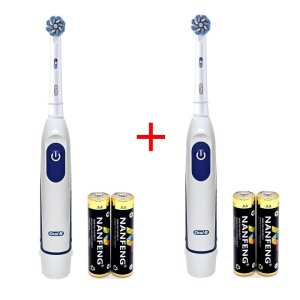 오랄비 초미세모 전동칫솔 DB5 1+1 (총2개) 배터리 전동칫솔 화이트 블랙 DB5510 타이머기능