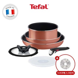 테팔 [19개 한정][매직핸즈 전용 캠핑가방 증정]테팔 매직핸즈 엑스엘 포스 레드코랄 프라이팬 멀티 6종 세트