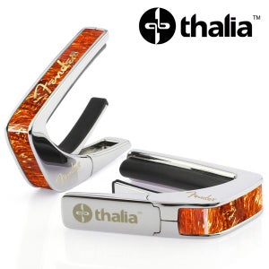 Thalia 카포 Capo with Fender Logo on Tortoise Inlay / Chrome (FENCC-03)
