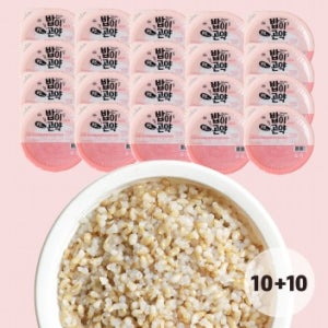 흰쌀 zero! 95kcal 현미곤약밥 밥이곤약 라이트 160g x 20개