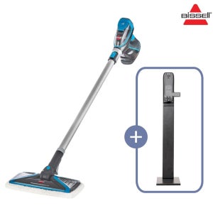 비쎌 슬림 스팀청소기 DELUXE 패키지 (그레이블루+거치대)