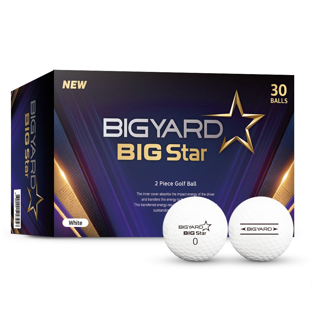 넥센 빅야드 빅스타 고반발 골프공 30개입, 화이트
