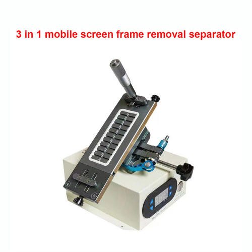 <b>KULI</b> 360 회전 모든 휴대 전화 LCD 화면 분리기 가장자리 곡선 플랫 수리 기계 내장 더블 펌프 도구