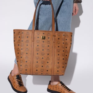 엠씨엠 Conti 패턴 쇼퍼 백 브라운 Patterned MWPAATN03CO0COGNAC