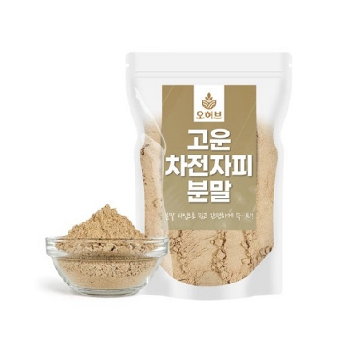 오허브 <b>차전자피</b>분말 500g, 1개