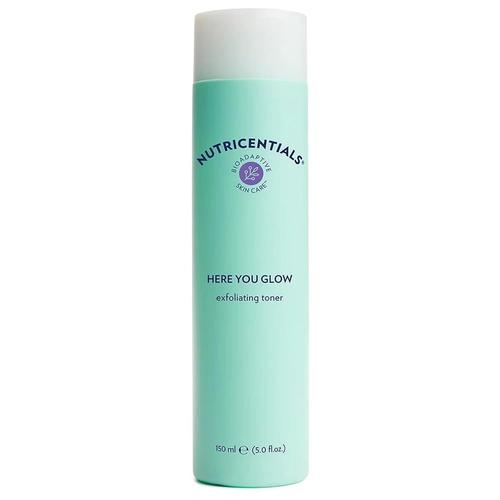 [아마존 공식]<b>Nu Skin</b> Here You Glow 페이스 각질 제거제 토너 | 물, 살리실산, 글리콜산 및 하이드록시산 혼합 얼굴 토너 | 모공 막힘 제거, <b>여드름</b> 방지, 피부