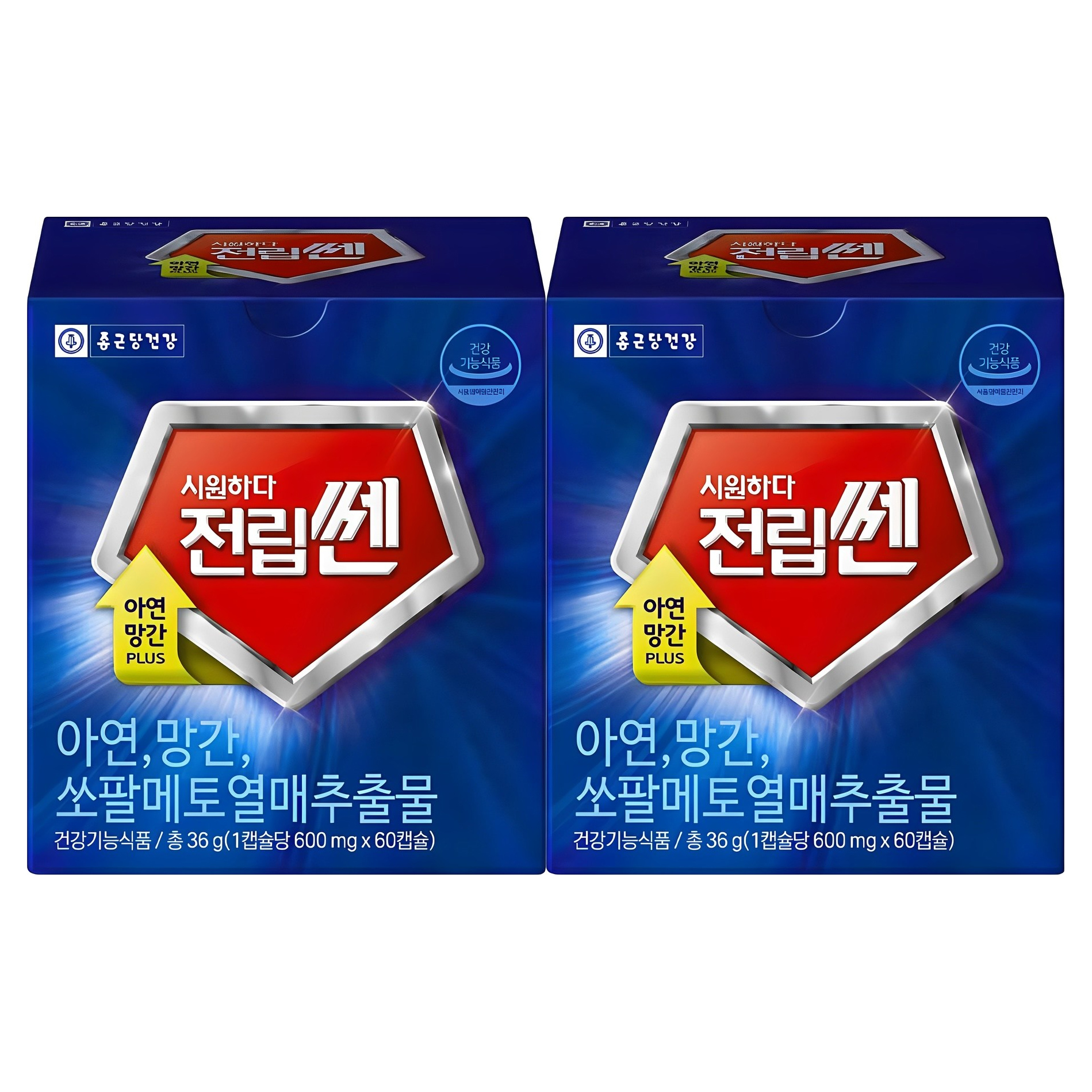 종근당건강 시원하다 전립쎈 60캡슐, 2개