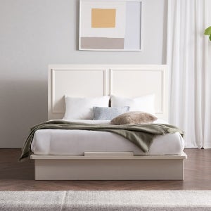 삼익가구 프롬 프리미엄 도장 침대(매트제외-퀸)+ 협탁1