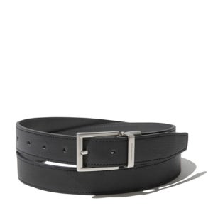 [커스텀멜로우][CUSTOMELLOW]Black Leather Reversible Belt(CAABX25103BKX)