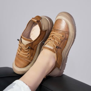 천연소가죽 추카 컴포트 슈즈 3cm