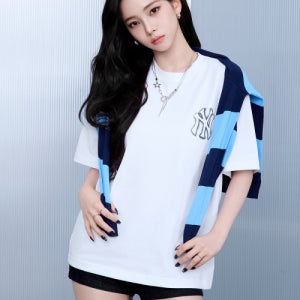 [엠엘비] 베이직 스트릿 로고 오버핏 반팔 티셔츠 NY (White) 3ATSB0353-50WHS
