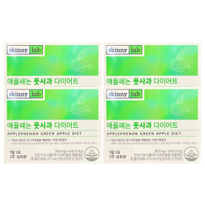 <b>헬스밸런스</b> 스키니랩 애플페논 풋사과 <b>다이어트</b> 14정 x4개 / 폴리페놀 372mg /slm