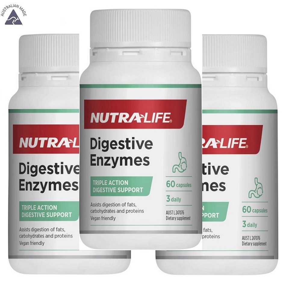 뉴트라라이프 소화효소 60캡슐 x 3병  3개  60정