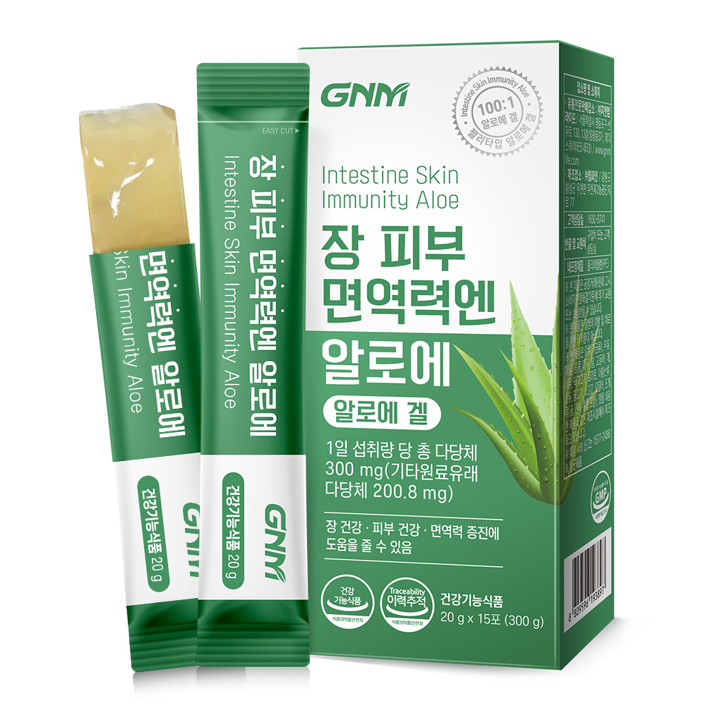 <b>GNM</b>자연의품격 장 피부 면역력엔 <b>알로에</b> 20g x 15포, 6개