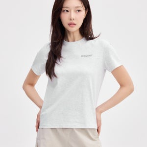 [디스커버리 공식몰] 프레시벤트 여성 덴버 반팔티셔츠 (라이트 멜란지 그레이) DWRS74053-MGL [기능성,반팔티,쿨티,냉감,티셔츠,쿨링]