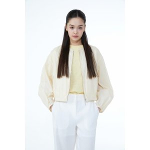 [질스튜어트뉴욕 우먼]  아이보리 블루종 긴팔캐주얼 점퍼 JSJU3B211IV