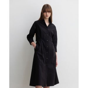 [제이에스엔와이]  jsny 블랙 컷아웃 셔츠형 원피스 JWDR3E900BK