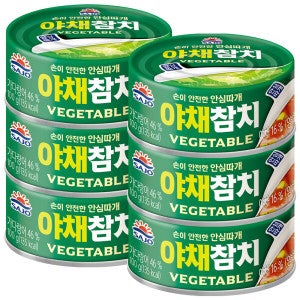 사조참치 사조 야채참치 100g x 6개 / 참치캔 통조림