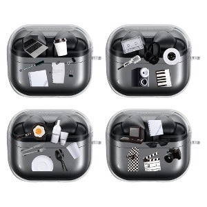 버즈3프로 버즈3 CQ 구씨구씨 오브젝트 투명 젤리 케이스 R630N R530N