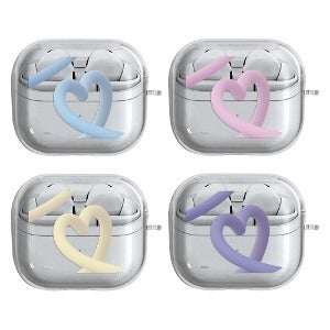 버즈3프로 버즈3 CQ 구씨구씨 3D 하트라인 투명 젤리 케이스 R630N R530N