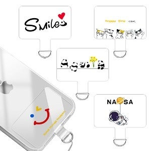 뉴미셀 디자인 태그홀더 스트랩 폰줄 연결고리 1매 스마트폰용