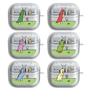 버즈3프로 버즈3 CQ 구씨구씨 양말공룡 피크닉 투명 젤리 케이스 R630 R530