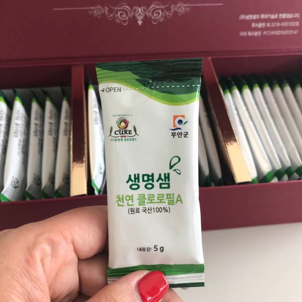생명샘 국내산 천연 클로로필A <b>엽록소</b> 5g x 30포