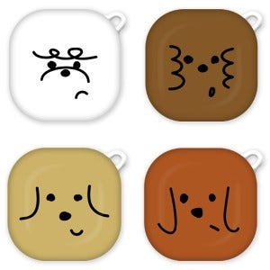 버즈2 프로 라이브 CQ 구씨구씨 댕댕페이스 하드 케이스 R510 R177 R190 R180