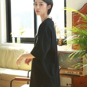 [제멋] 에디 오버핏 반팔티셔츠 블랙 KJST2189 1746061