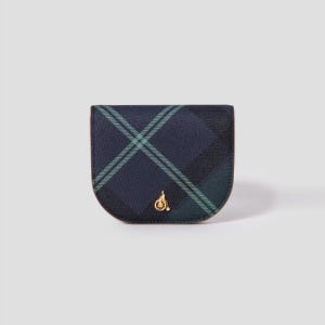 [빈폴ACC] (BE51A4M08M) 뉴 헤릿 사선 체크 미니지갑 - 그린