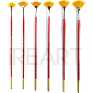 바바라 2610 FAN 팬붓 부채형붓 6본 세트