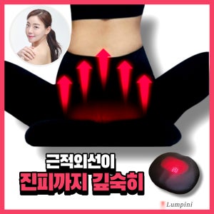룸피니 근적외선 좌욕기 활성 방석 치질 질염 임산부 차량용 휴대용 온열 살균 도넛 겸용  일반  블랙