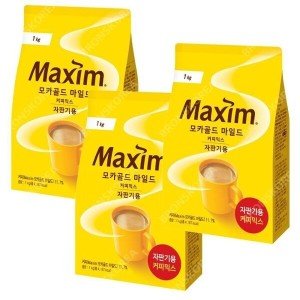 맥심 동서 맥심 모카골드 마일드 커피믹스 1kg X 3개 자판기용