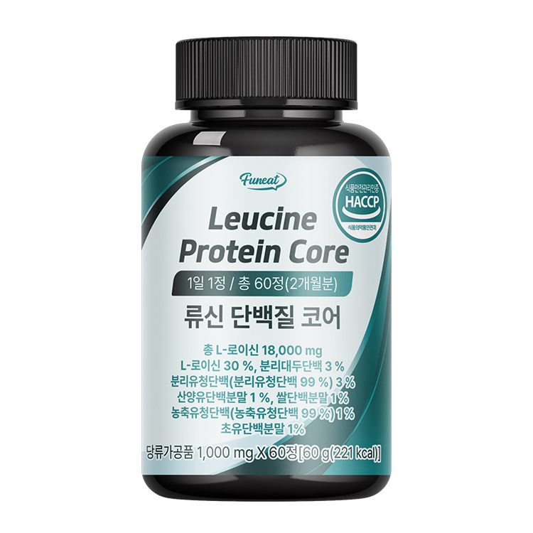 비오팜 퍼니트 <b>류신</b> 단백질 코어 1000mg x 60정, 1개