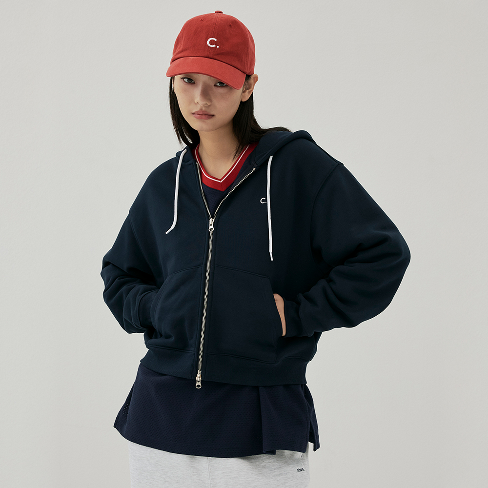 [클로브] New Active Short Hoody Zip-up (Dark Navy)